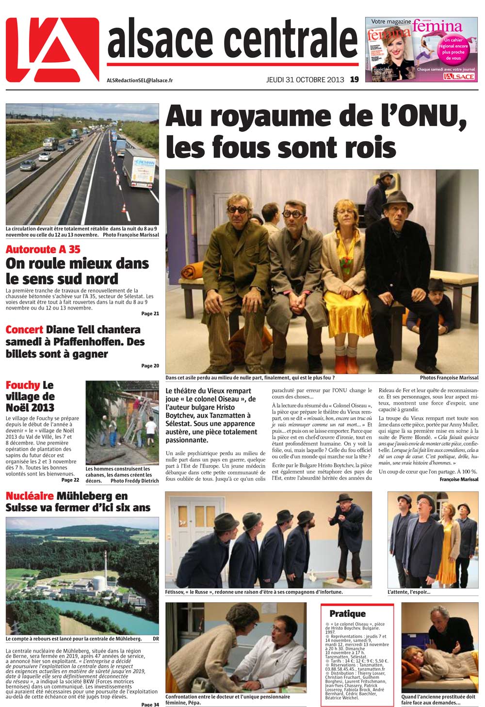 Le Colonel Oiseau - article l'Alsace